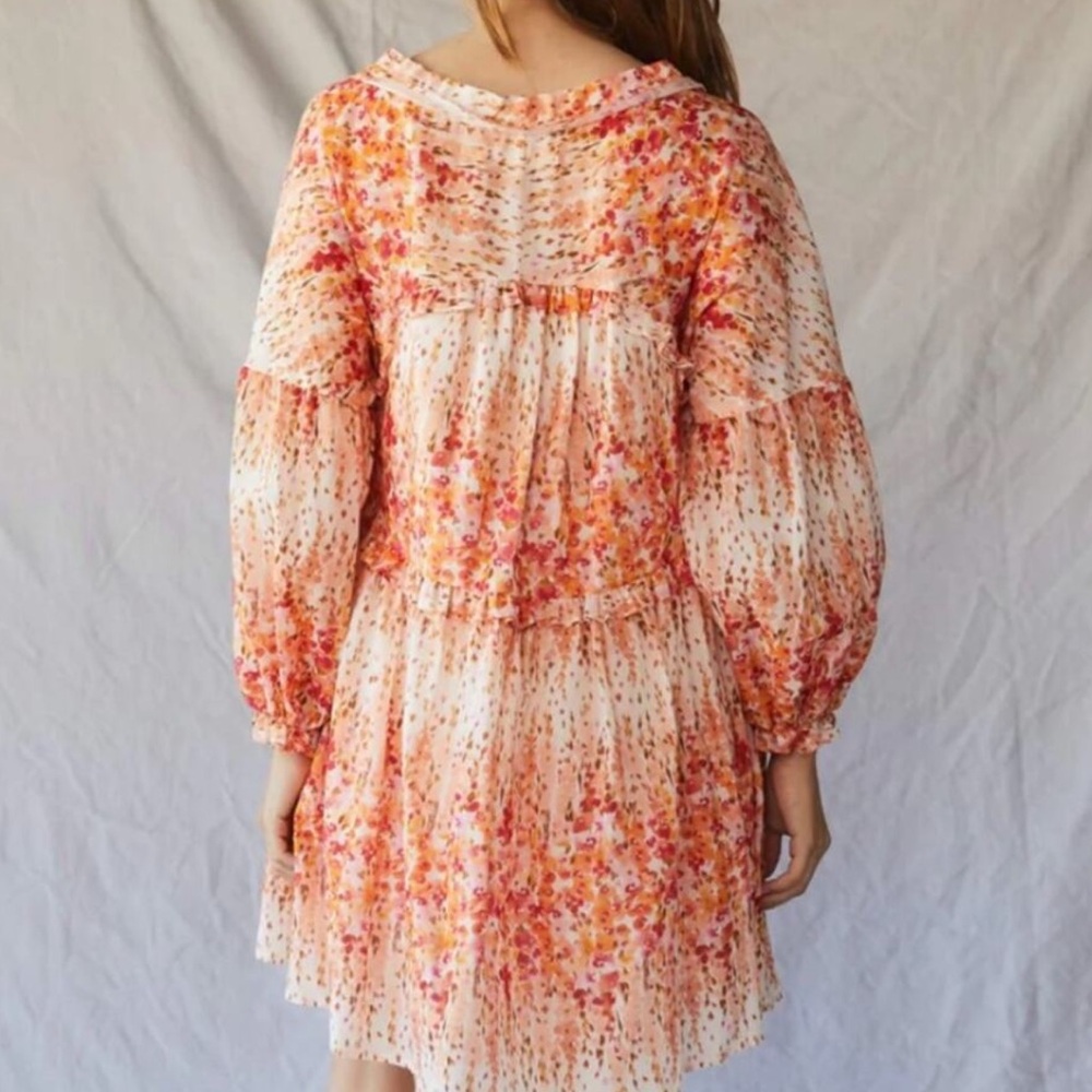 Christy Dawn The Adeline Dress in Sunset Gladiola Size Medium Boho Cottagecore - Picture 4 of 12